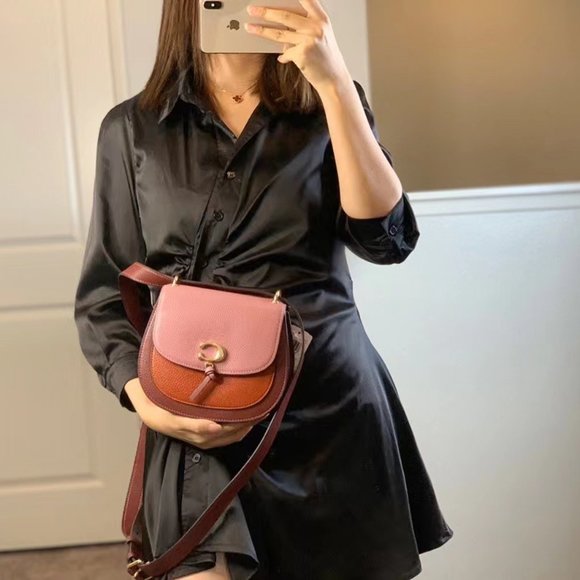 coach REMI SADDLE BAG IN COLORBLOCK (COACH 1330) - Picture 4 of 12